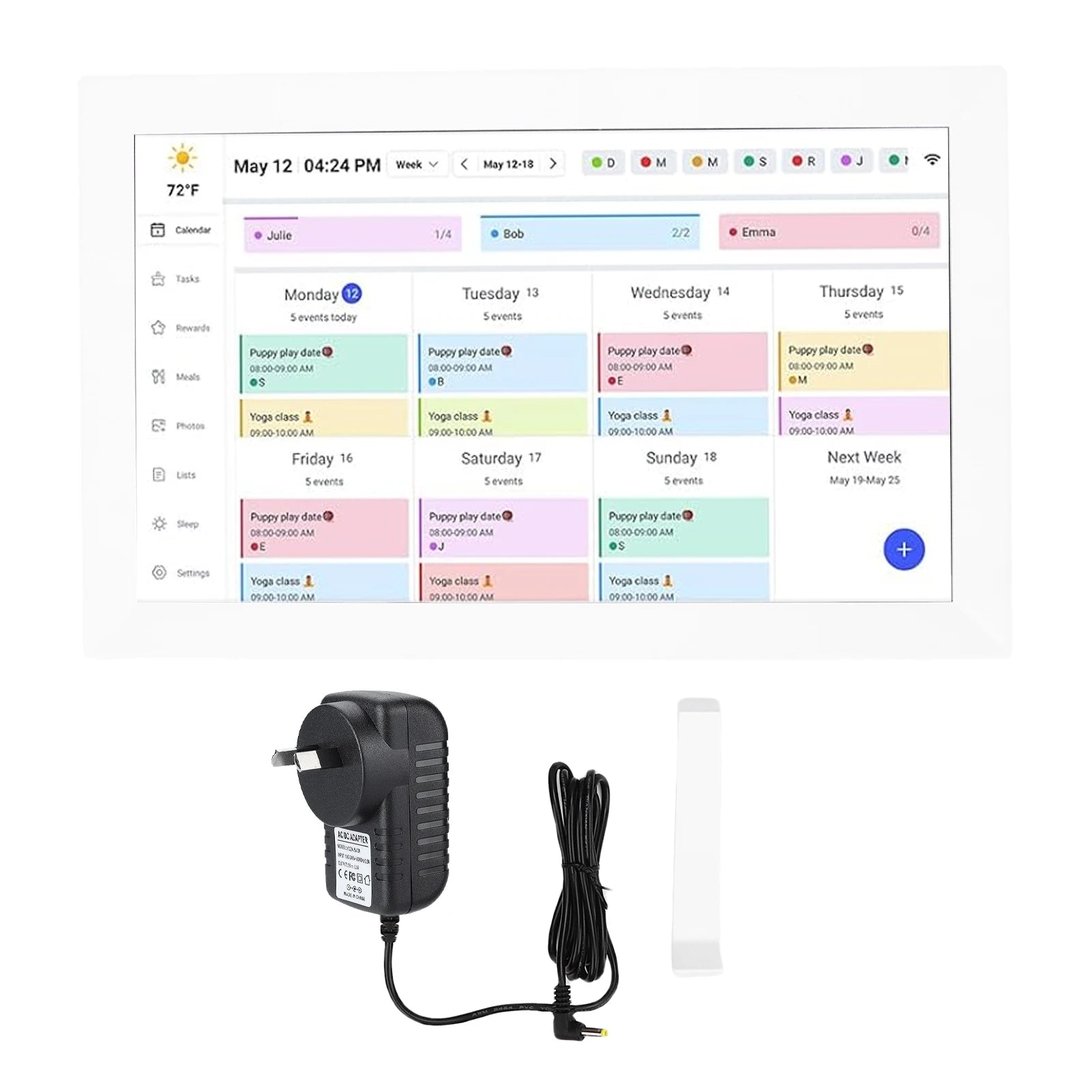 15.6" Smart Family Digital Calendar – 1080P WiFi Touchscreen Display & Interactive Planner
