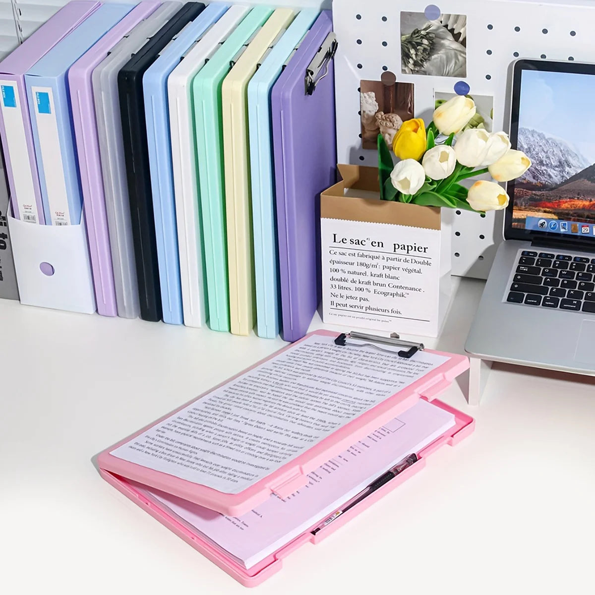 DocBox 2-in-1 A4 Writing Board & Document Storage Box – Portable Office Organiser