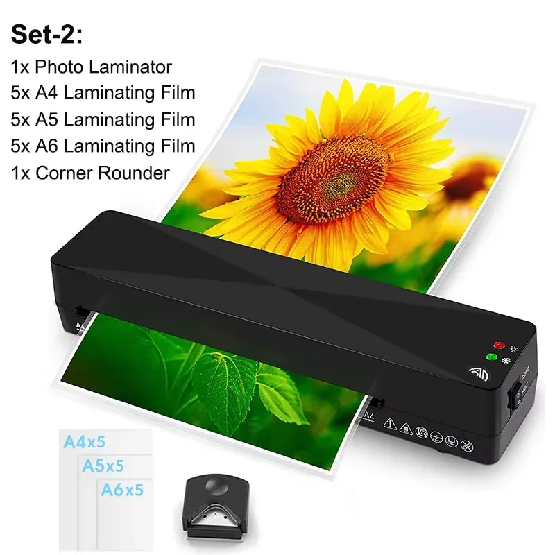 Professional A4 Thermal Hot & Cold Laminator Machine – Office Document & Photo Laminating System | Blister Packaging & Film Roll Compatible Laminator