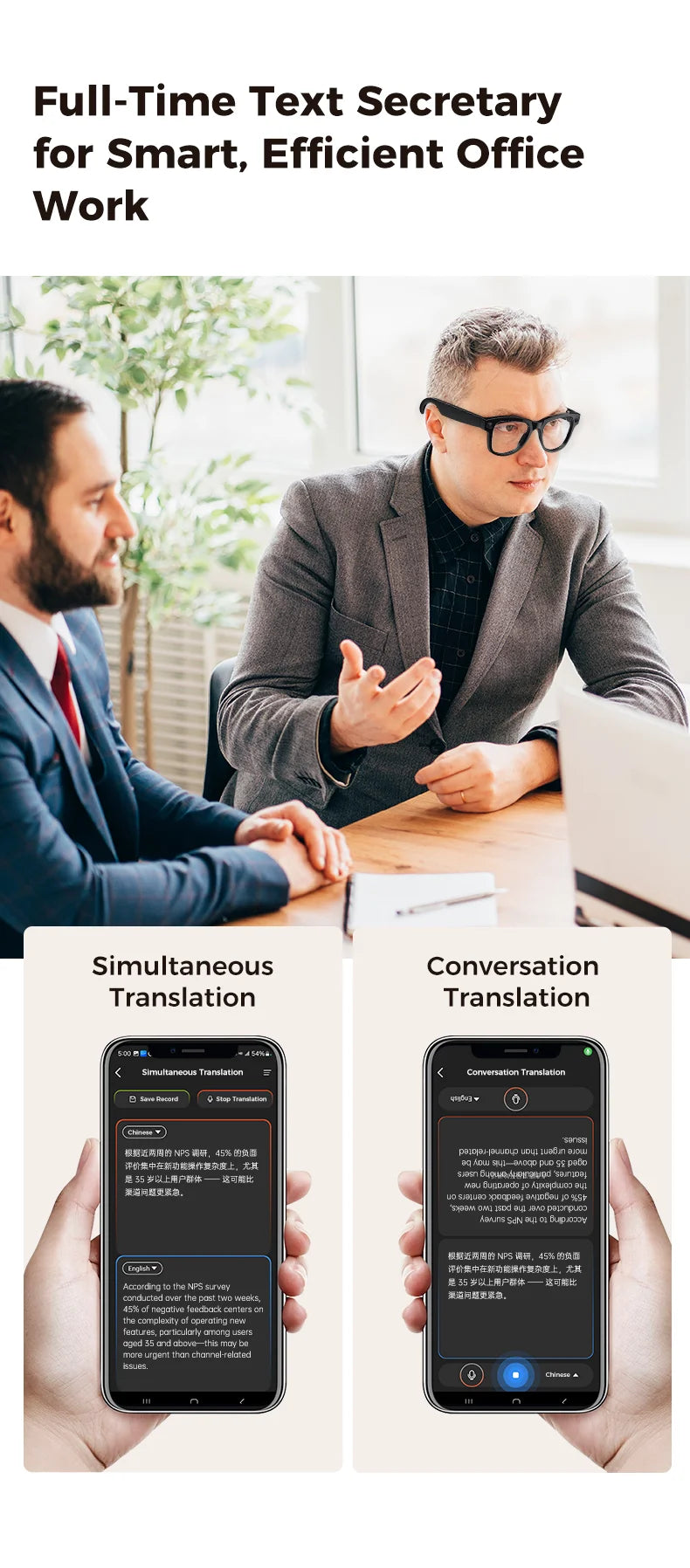 NightVision AI Smart Glasses – 8MP HD Camera, 3600mAh Battery & AI Translation