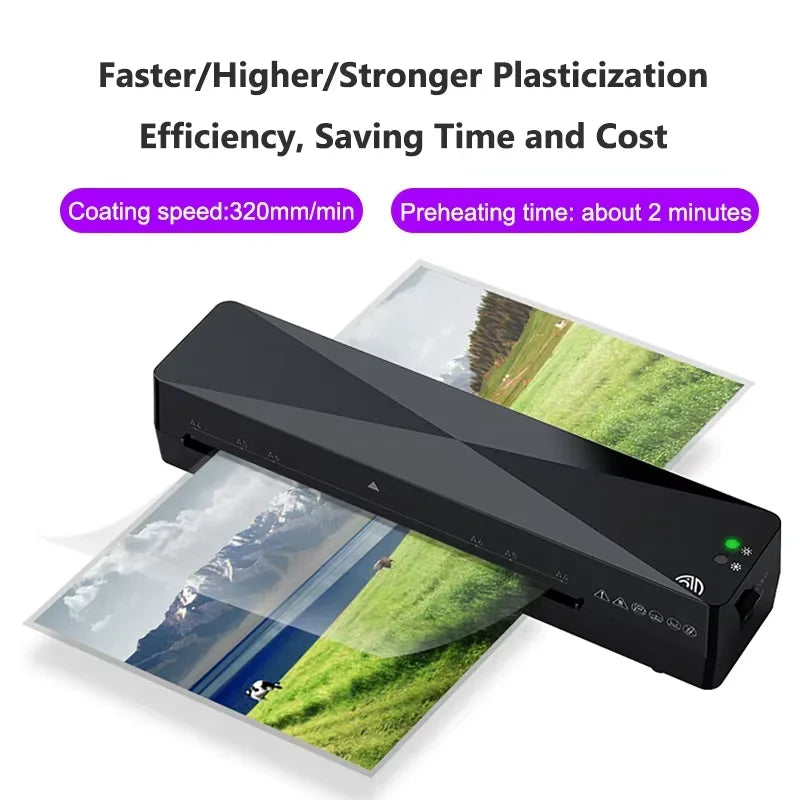 Professional A4 Thermal Hot & Cold Laminator Machine – Office Document & Photo Laminating System | Blister Packaging & Film Roll Compatible Laminator
