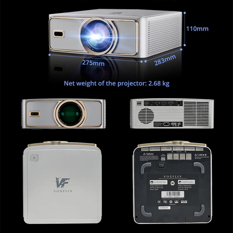 VoxFlix M25 Smart 4K Home Cinema Projector