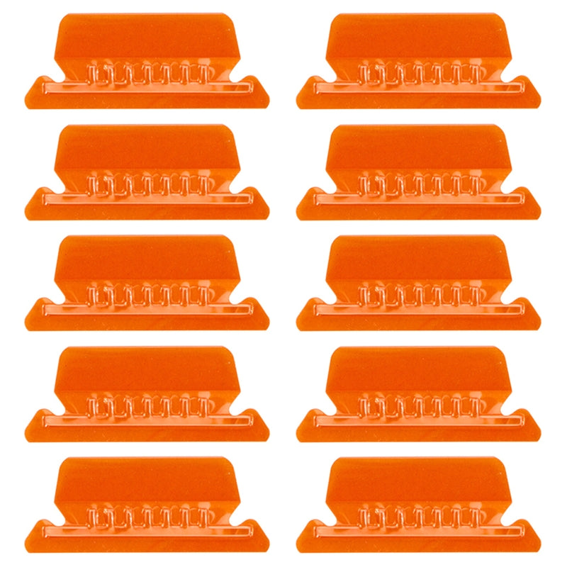ClearTab 10-Pack Coloured Hanging Folder Tabs with Inserts – 2 Inch Plastic