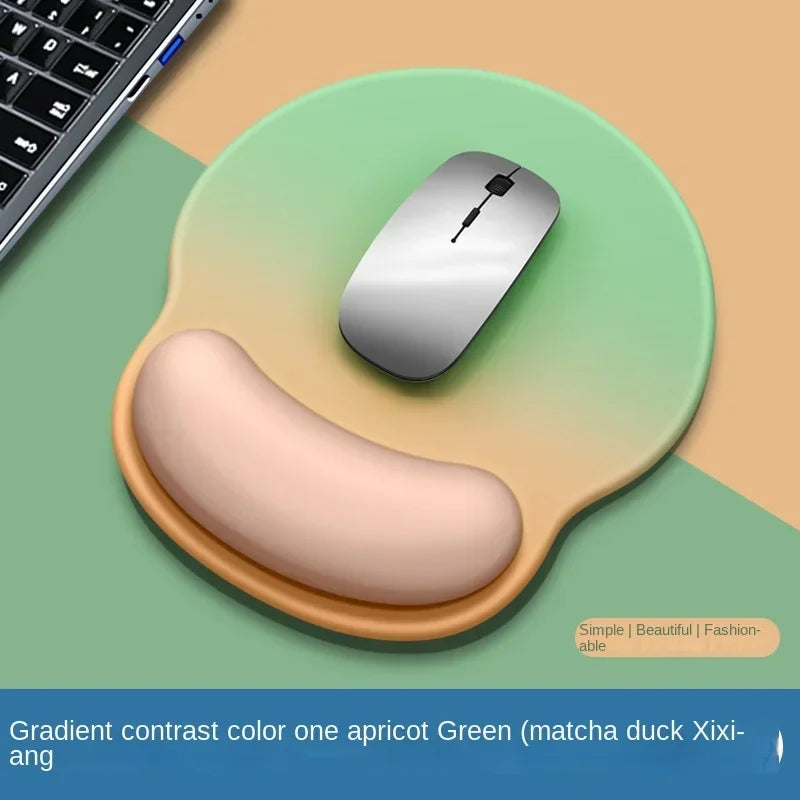 ErgoGlow Gradient Mouse Pad – Soft Wrist Support Non-Slip Silicone Desk Mat