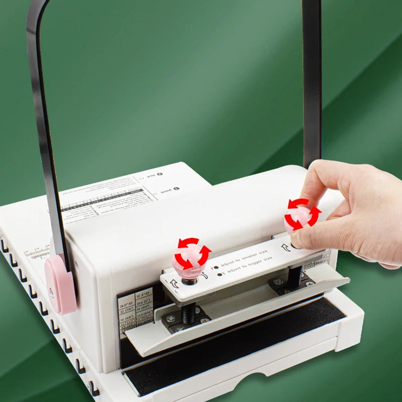 WireBind 2:1 Double Wire Binding Machine – 20-Page Single-Pass Punch