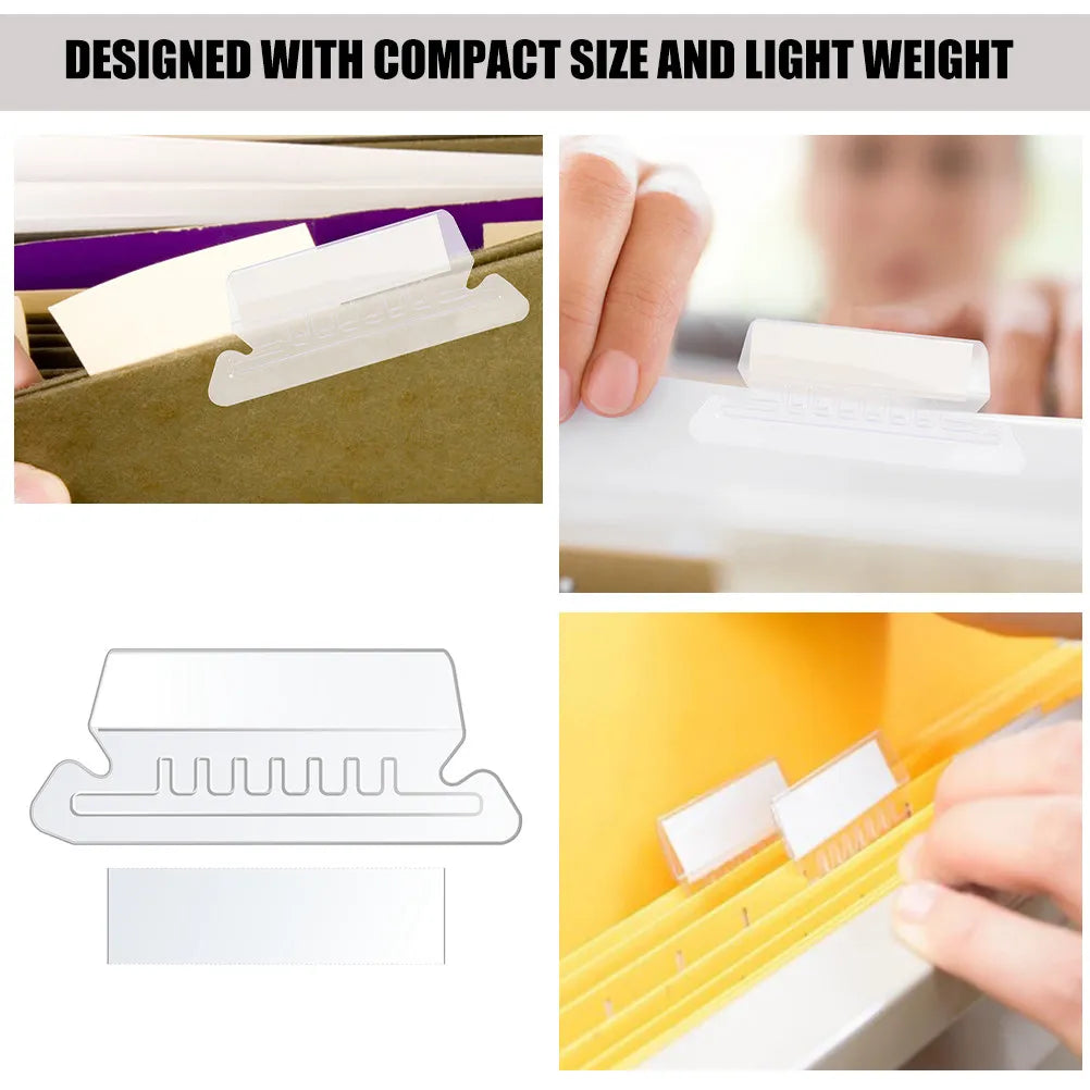 FlexTab Flexible PVC File Folder Tabs with Inserts – Binder Classification Labels