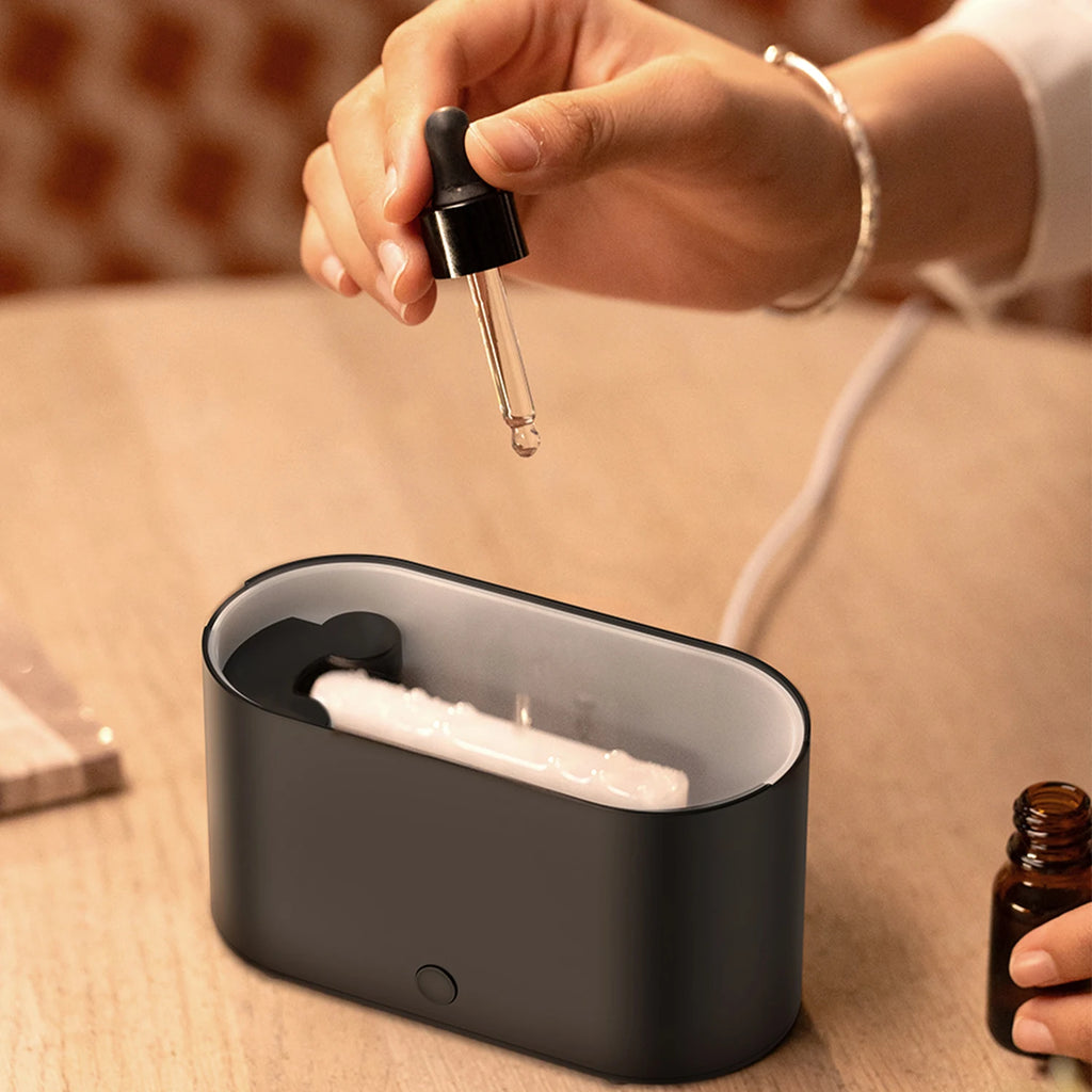 FlameGlow Mini Aroma Diffuser – Colourful Flame Effect Humidifier & Essential Oil Diffuser