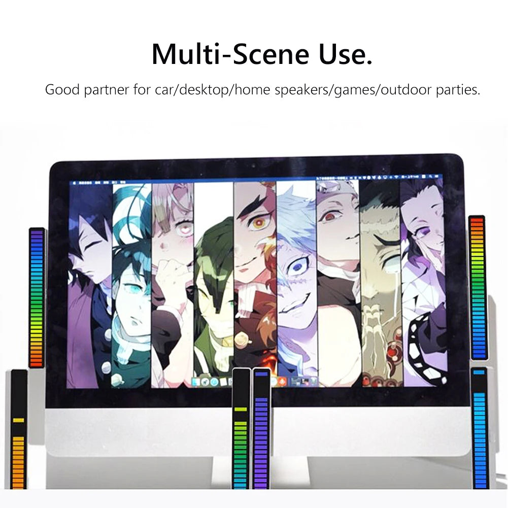 BeatSync RGB Sound Reactive LED Light – Voice Controlled Music Rhythm Lamp for Gaming, Desk & Home