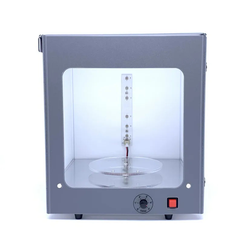 UV Resin Curing Light Box – 360° Electric Turntable, Timer & Intelligent Protection