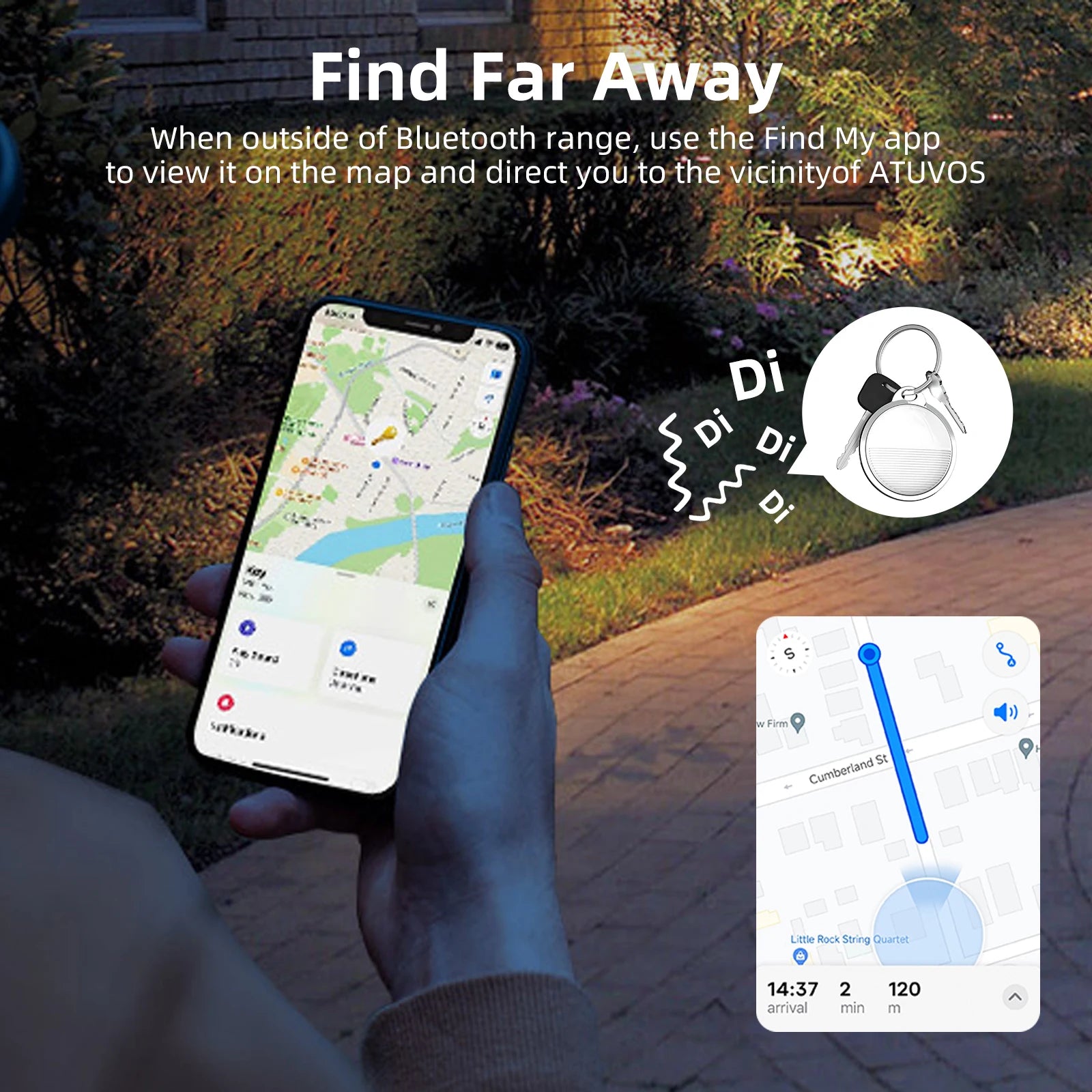 FindMe Mini GPS Bluetooth Tracker – Find My App, Anti-Loss for Kids, Bags & Pets