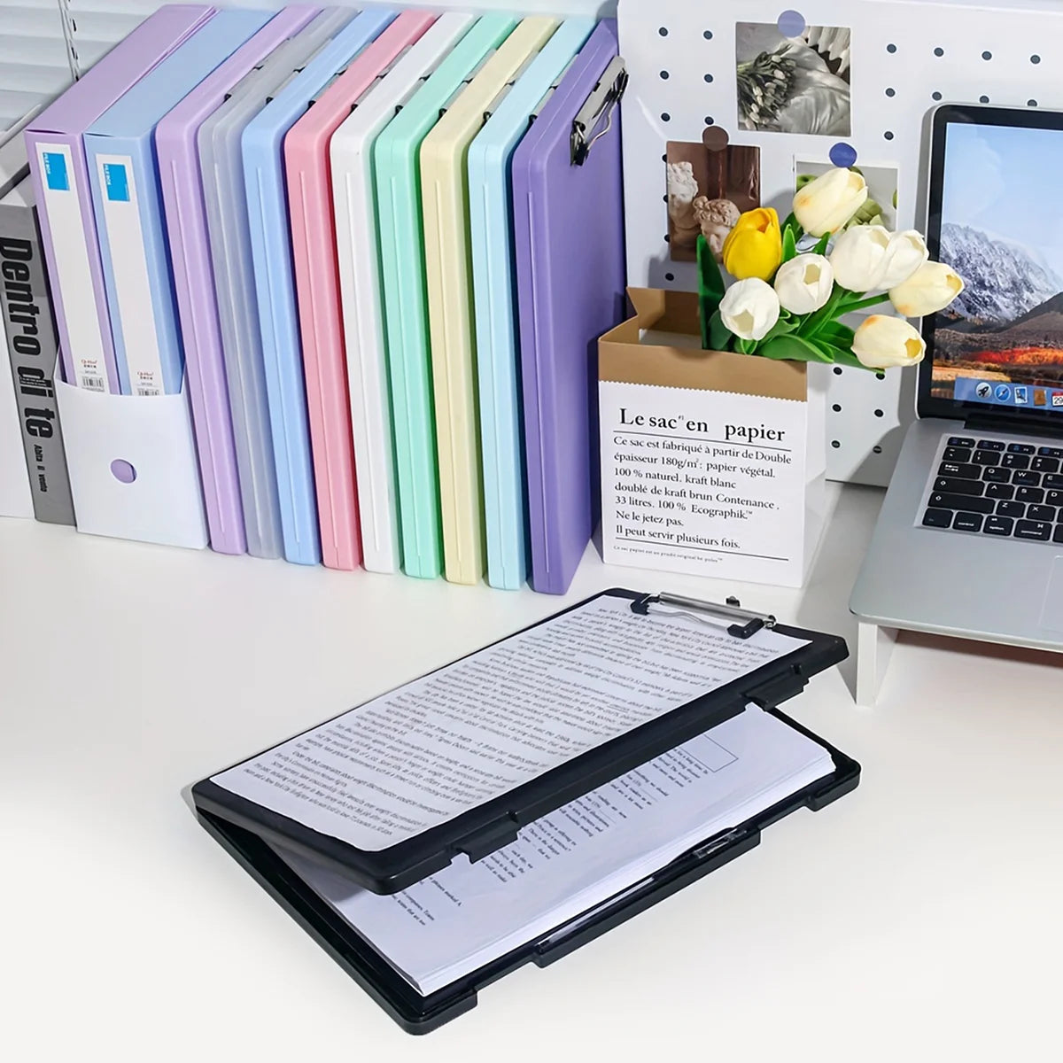 DocBox 2-in-1 A4 Writing Board & Document Storage Box – Portable Office Organiser