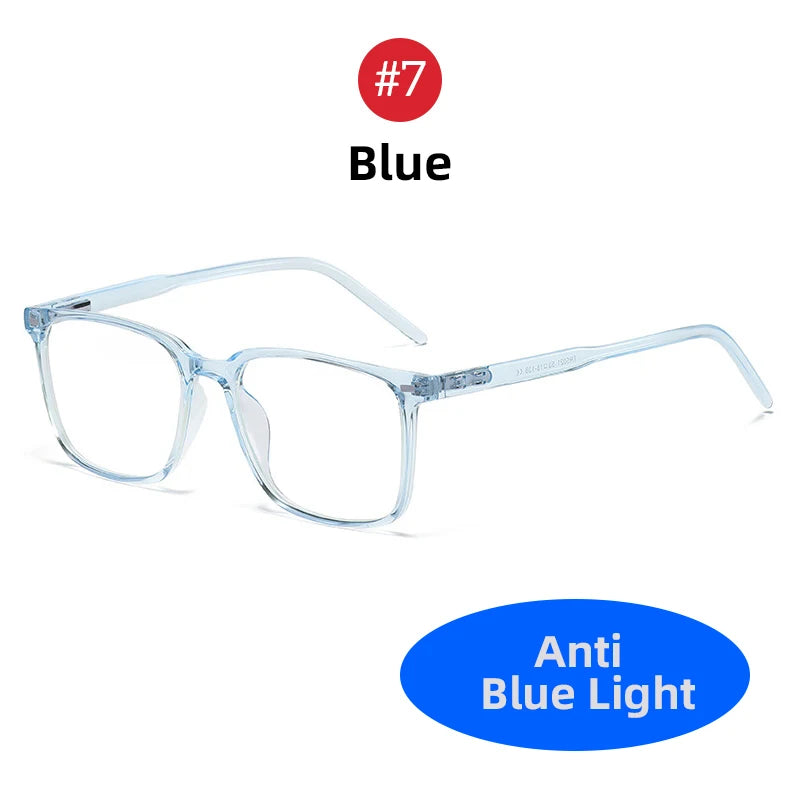 VIVIBEE Square Blue Light Blocking Glasses – TR90 Lightweight Computer Eyewear for Men & Women