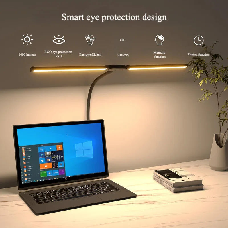 Double Single Head Led Clip Desk Lamp Dimmable Computer Table Lamps Monitor Light Architect Table Lamp for Office Reading Lights