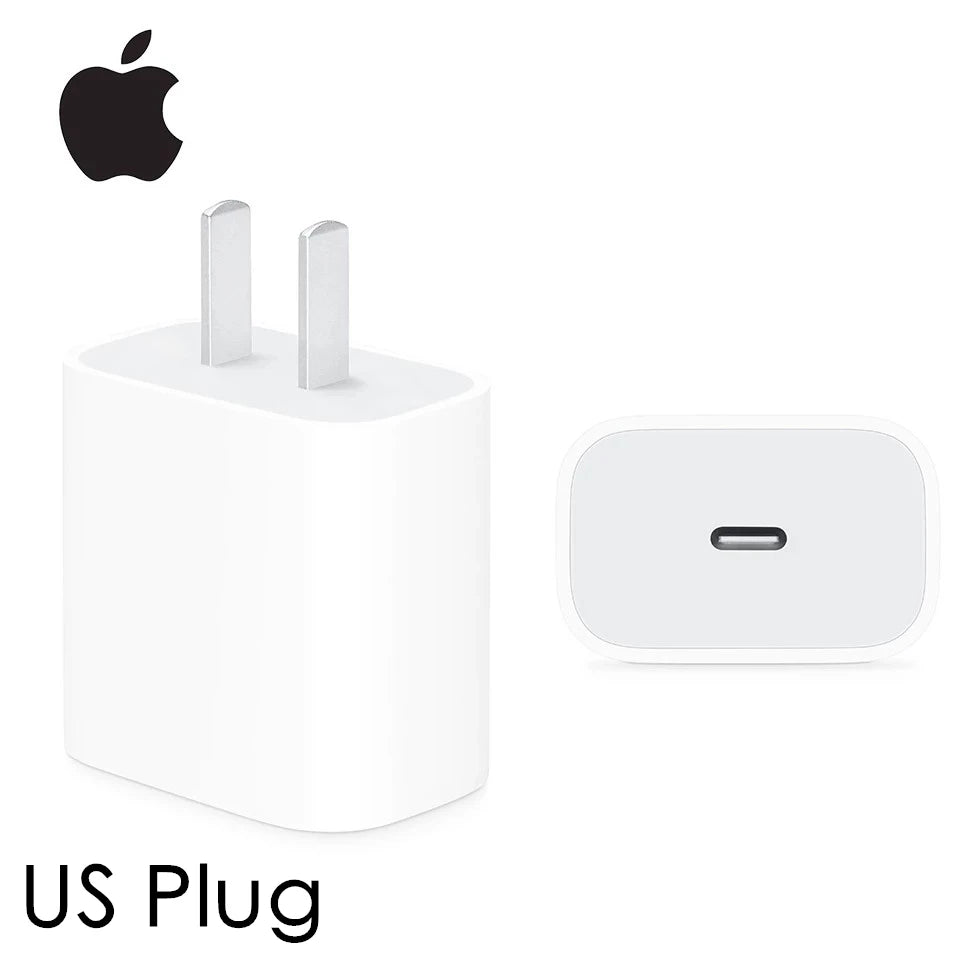 20W USB-C Fast Charger for iPhone 17, 16, 15, 14 – Includes Apple Cable