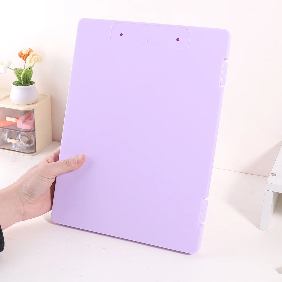 DocBox 2-in-1 A4 Writing Board & Document Storage Box – Portable Office Organiser