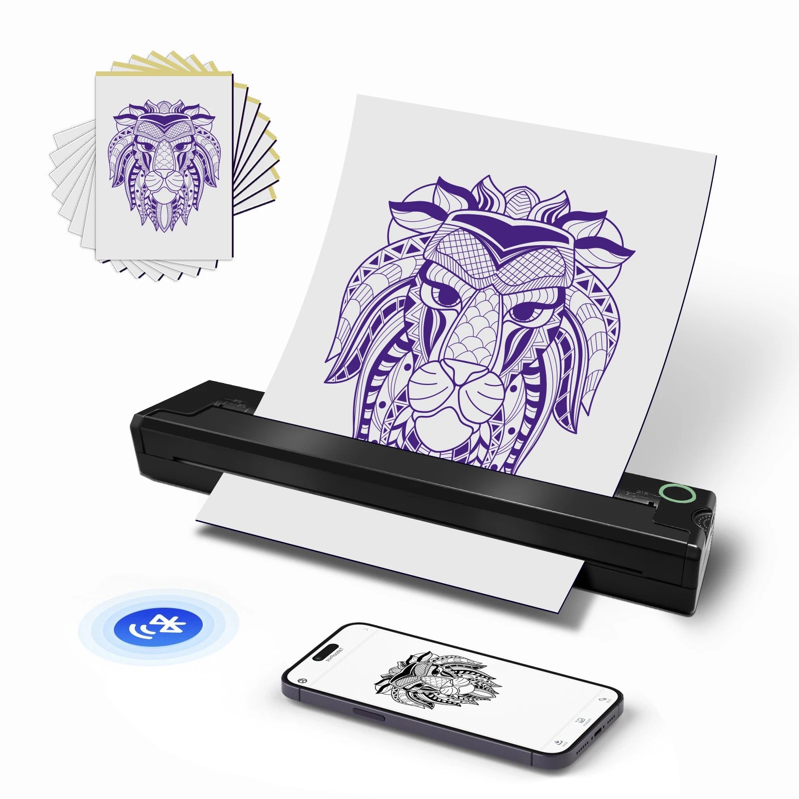 PrintAnywhere Portable A4 Bluetooth Thermal Printer – Photos, PDF, Tattoo Stencils