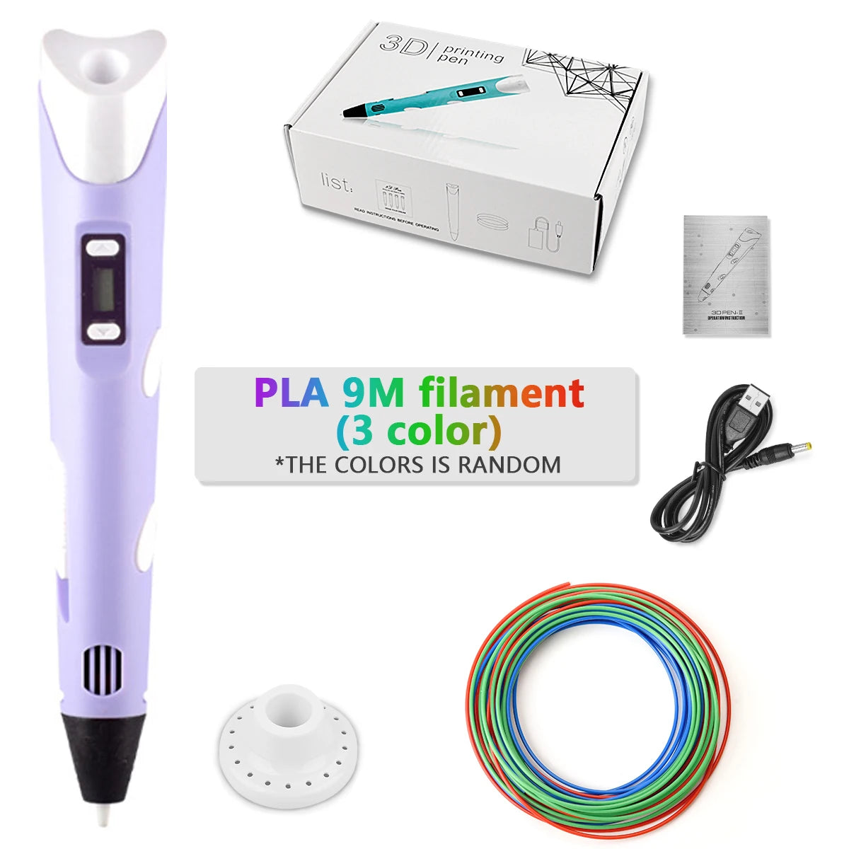 DrawPen 3D Pen for Kids – DIY Drawing Set with PLA Filament, Birthday & Christmas Gift