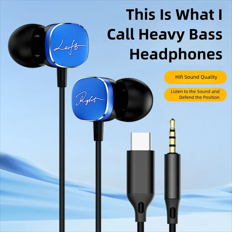 DolbyWire USB-C Wired Headphones – Dolby Sound & Mic for Samsung & iPhone