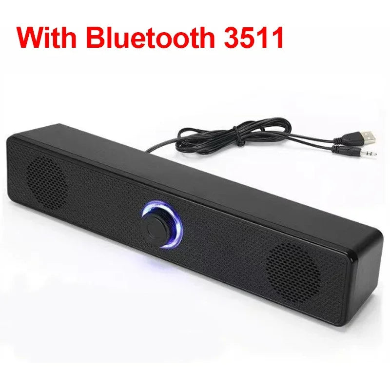 DeskBar USB Powered Soundbar – Bluetooth & Wired for TV, PC, Laptop & Gaming