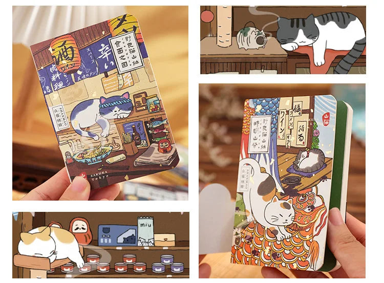 KittyNotes Kawaii Cat Pocket Notebook – Japanese Style Planner & Journal