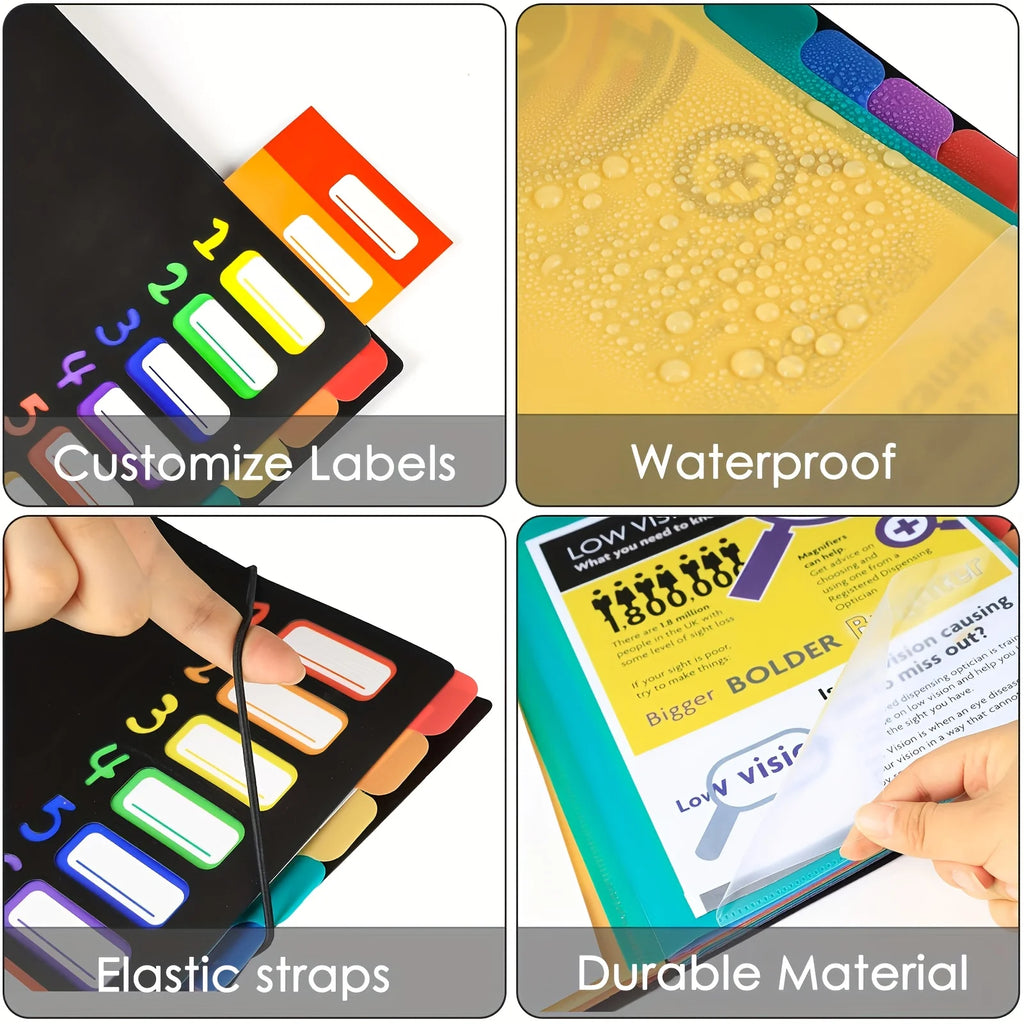 MonthlyFile A4 Colour-Coded Folder with Monthly Dividers – Document Organiser
