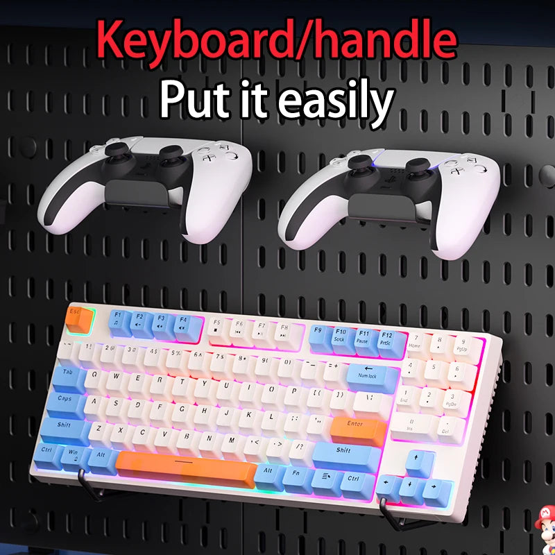 Desktop Standing Pegboard For Home And Office Use. Freely Combinable Accessories For Organizing Stationery.