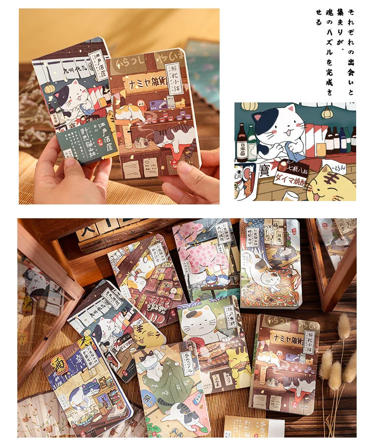 KittyNotes Kawaii Cat Pocket Notebook – Japanese Style Planner & Journal