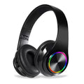 RGB Bluetooth Headphones with Active Noise Cancellation – Foldable Over-Ear, 12hr Battery
