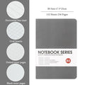 A5/B5 Thickened Notebook,4 Types Inner Pages,132 Sheets/Book,PU Waterproof Cover Diary Agenda Office Student Diary