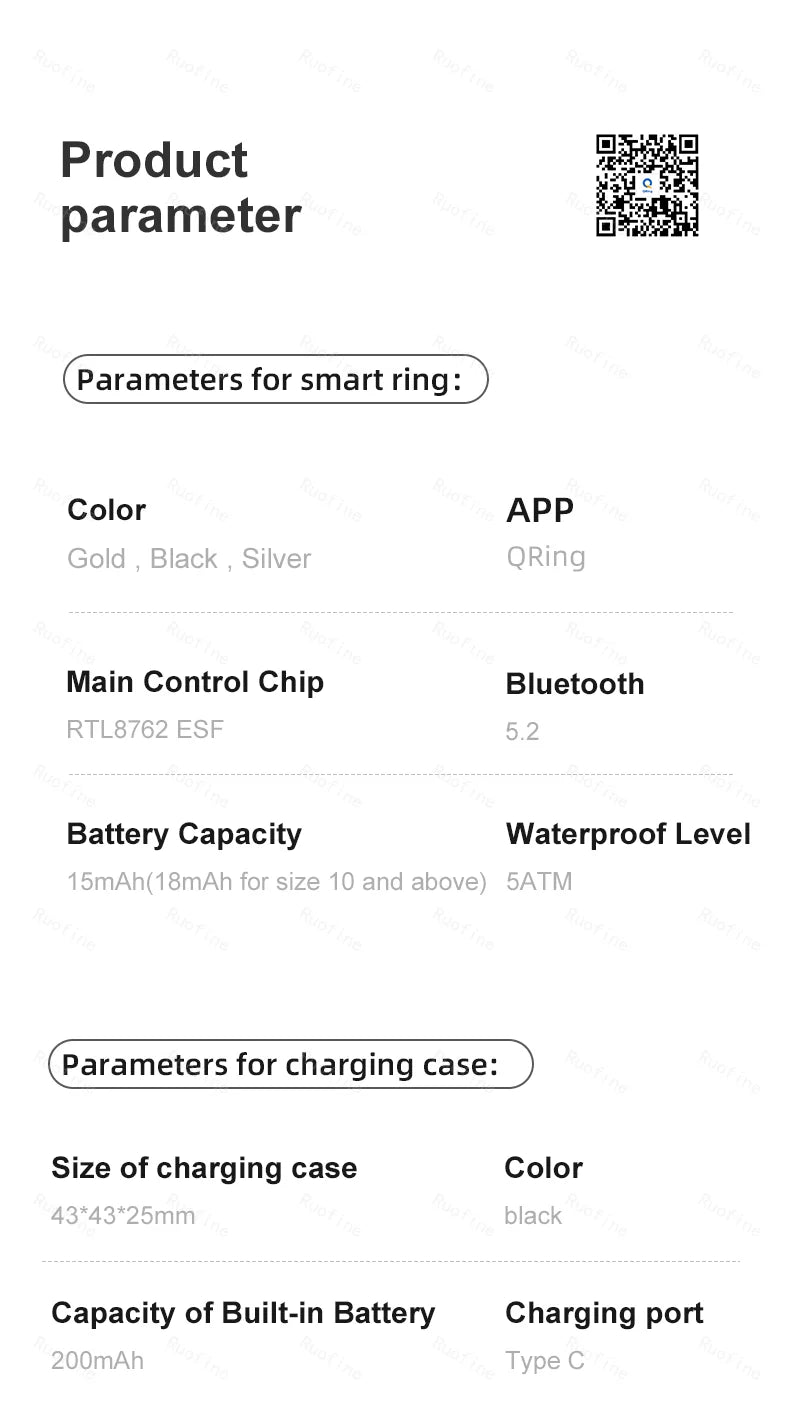 R09 Smart Ring – Health Monitor, Step Tracker & Remote Control for Android & iOS