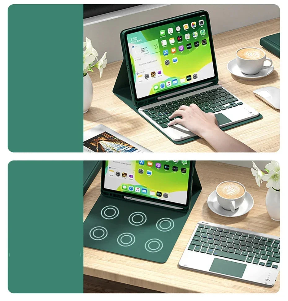 Free Mouse Touchpad Keyboard For iPad 11th Generation 11 Inch A16 2025 Magnetic Keyboard Cover For Apple iPad 11th Case 2025