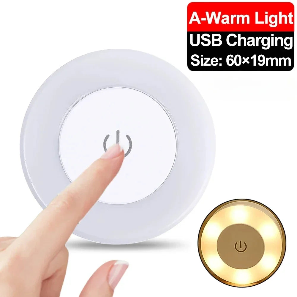 GlowBeam USB Rechargeable LED Night Light – Portable Ambient Lamp for Bedroom & Office