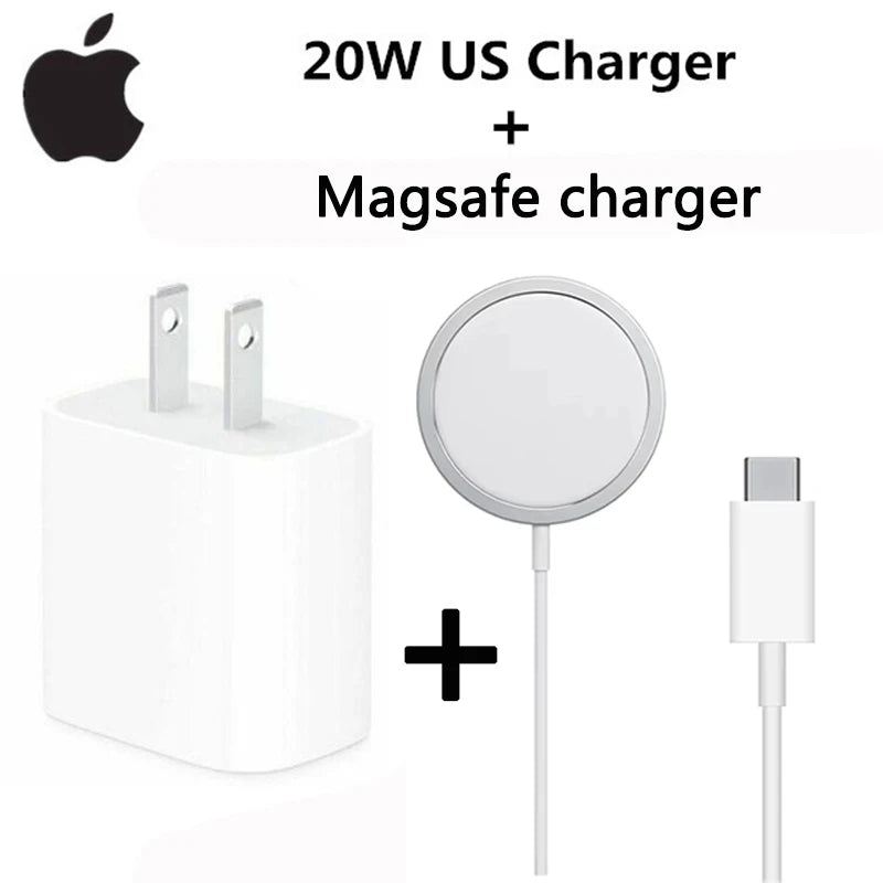 20W USB-C Fast Charger for iPhone 17, 16, 15, 14 – Includes Apple Cable