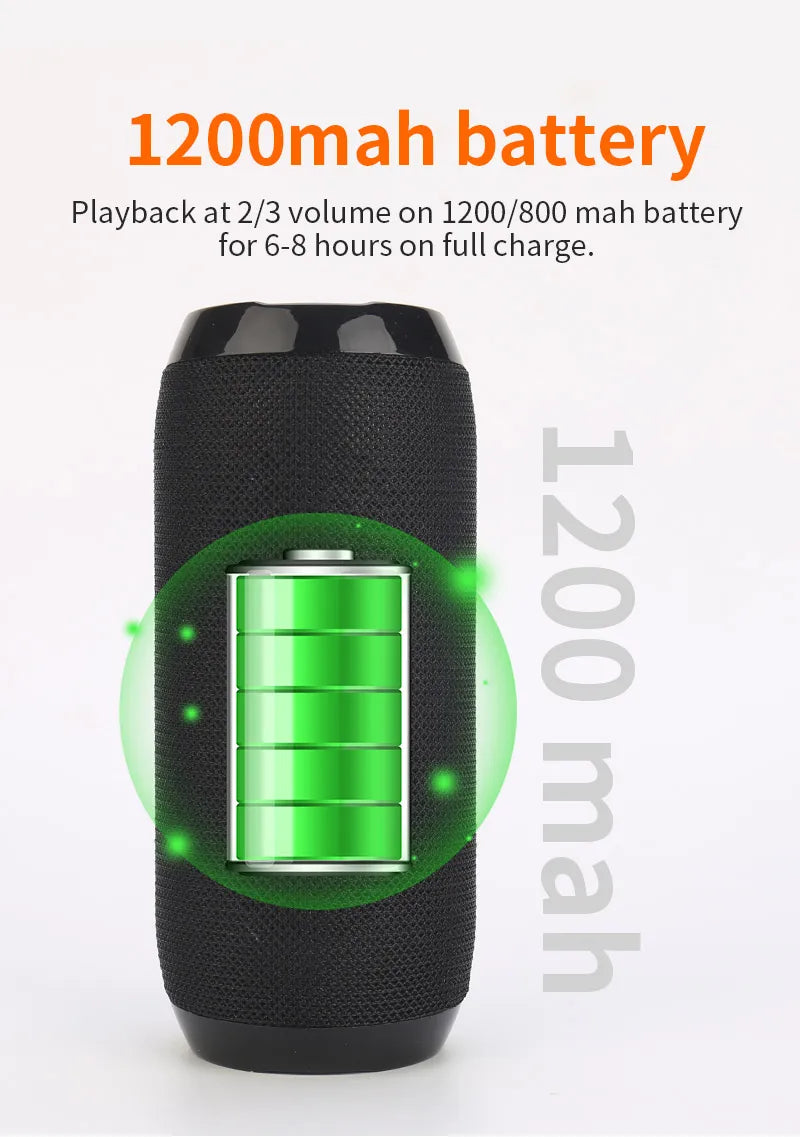 BoomBox Portable Wireless Bluetooth Speaker – FM Radio, Subwoofer & Hands-Free