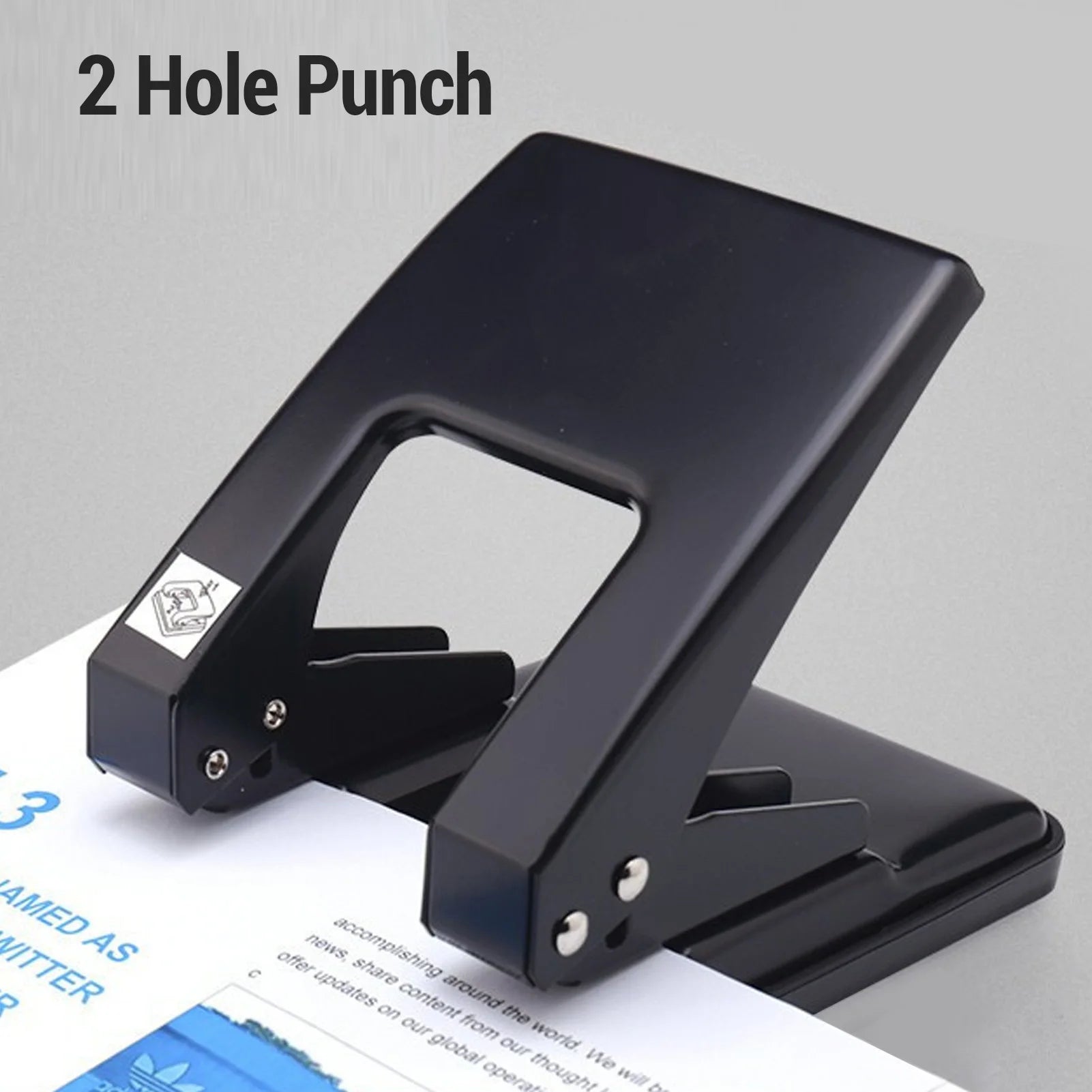 DualPunch Heavy-Duty 2-Hole Punch – 40 Sheet Capacity