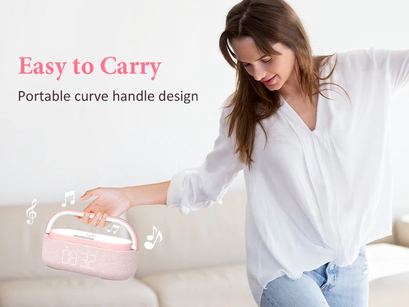 SoundCharge Bluetooth Speaker – Wireless Charger, FM Radio & Dimmable Light
