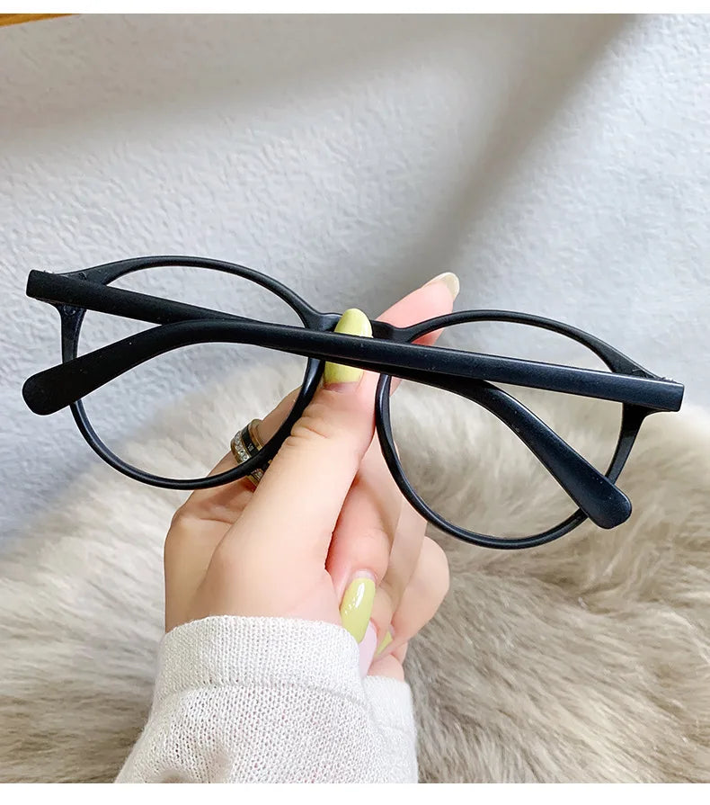 Retro Round Blue Light Blocking Glasses – Prescription Ready Myopia Eyewear (0 to -600) | Ultra-Light Unisex Frames