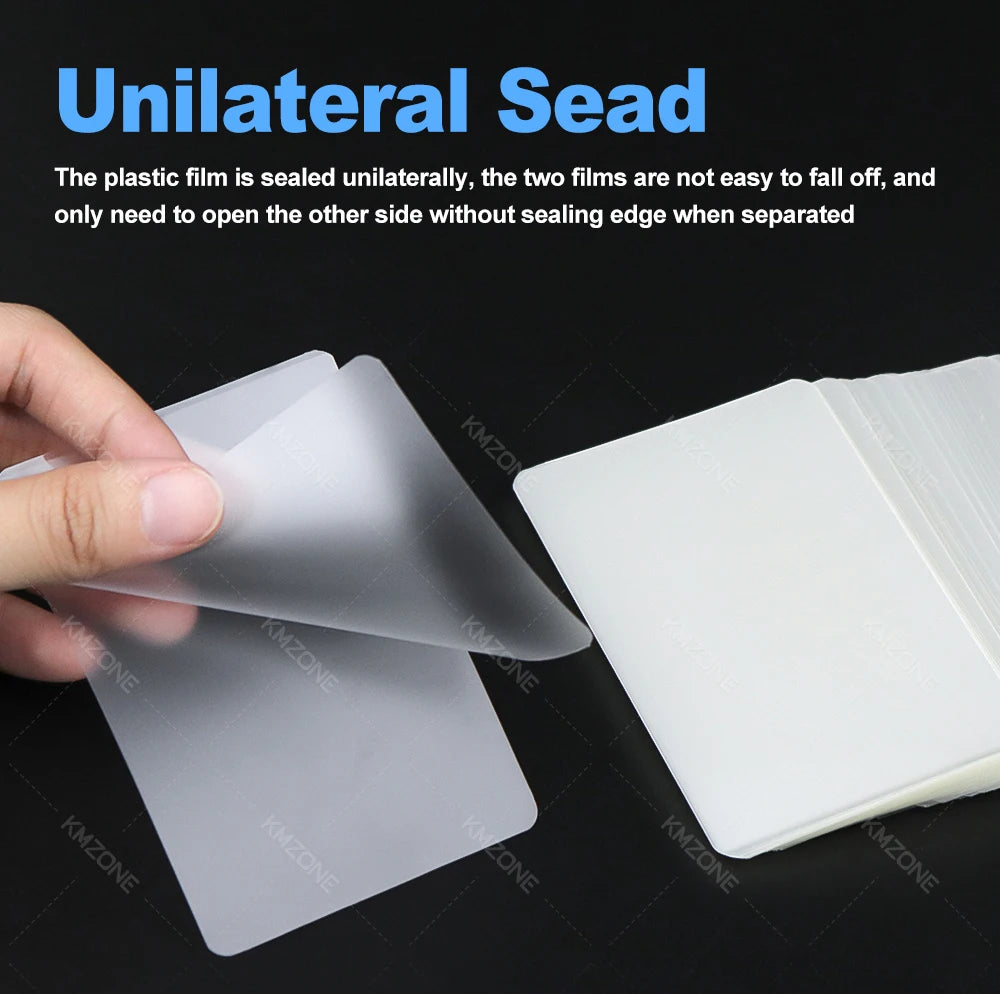 100-Pack Clear Thermal Laminating Sheets (A4/A5/A6/2R–4R) – 80 Mic Round-Corner Laminator Pouches | Crystal Clear Waterproof Document Protection Film