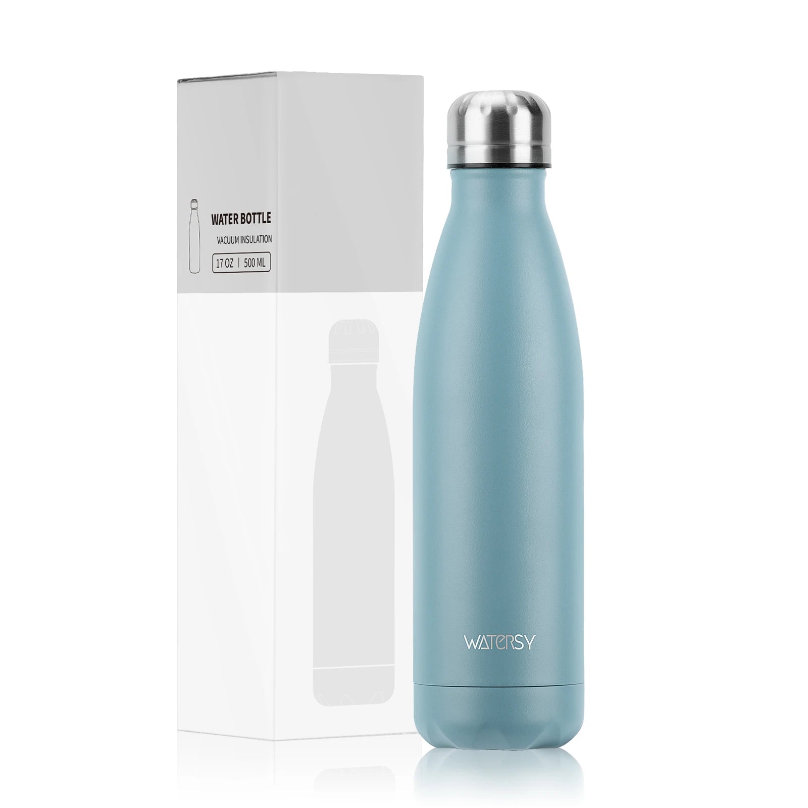 WATERSY 500ml Stainless Steel Vacuum Flask – Insulated Thermos for Coffee & Sport