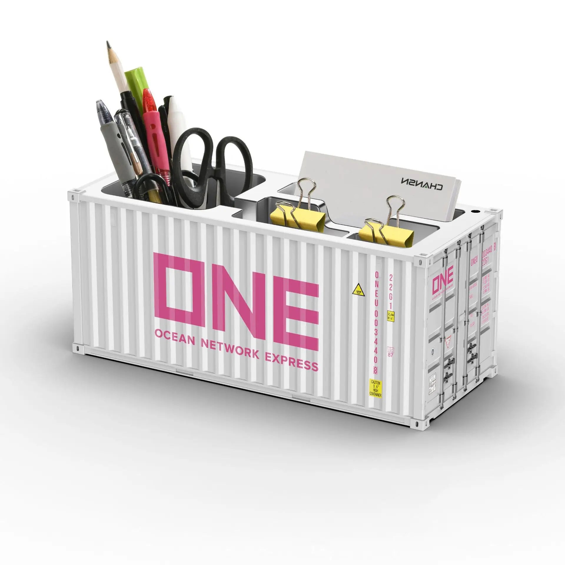 ContainerDesk Miniature Shipping Container Pen Holder – Desk Organiser & Home Decor