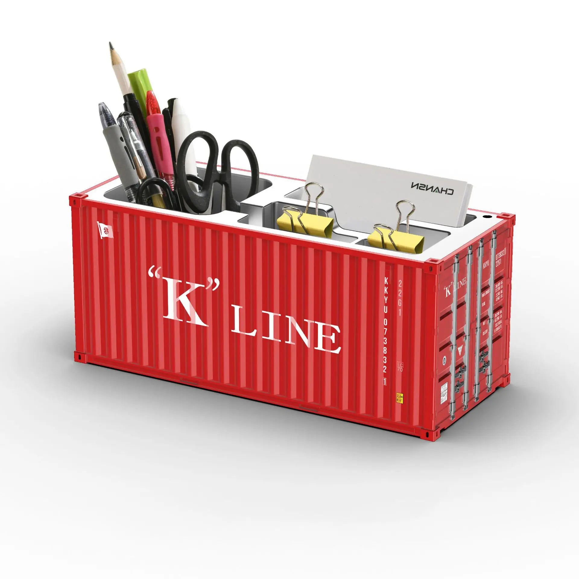 ContainerDesk Miniature Shipping Container Pen Holder – Desk Organiser & Home Decor