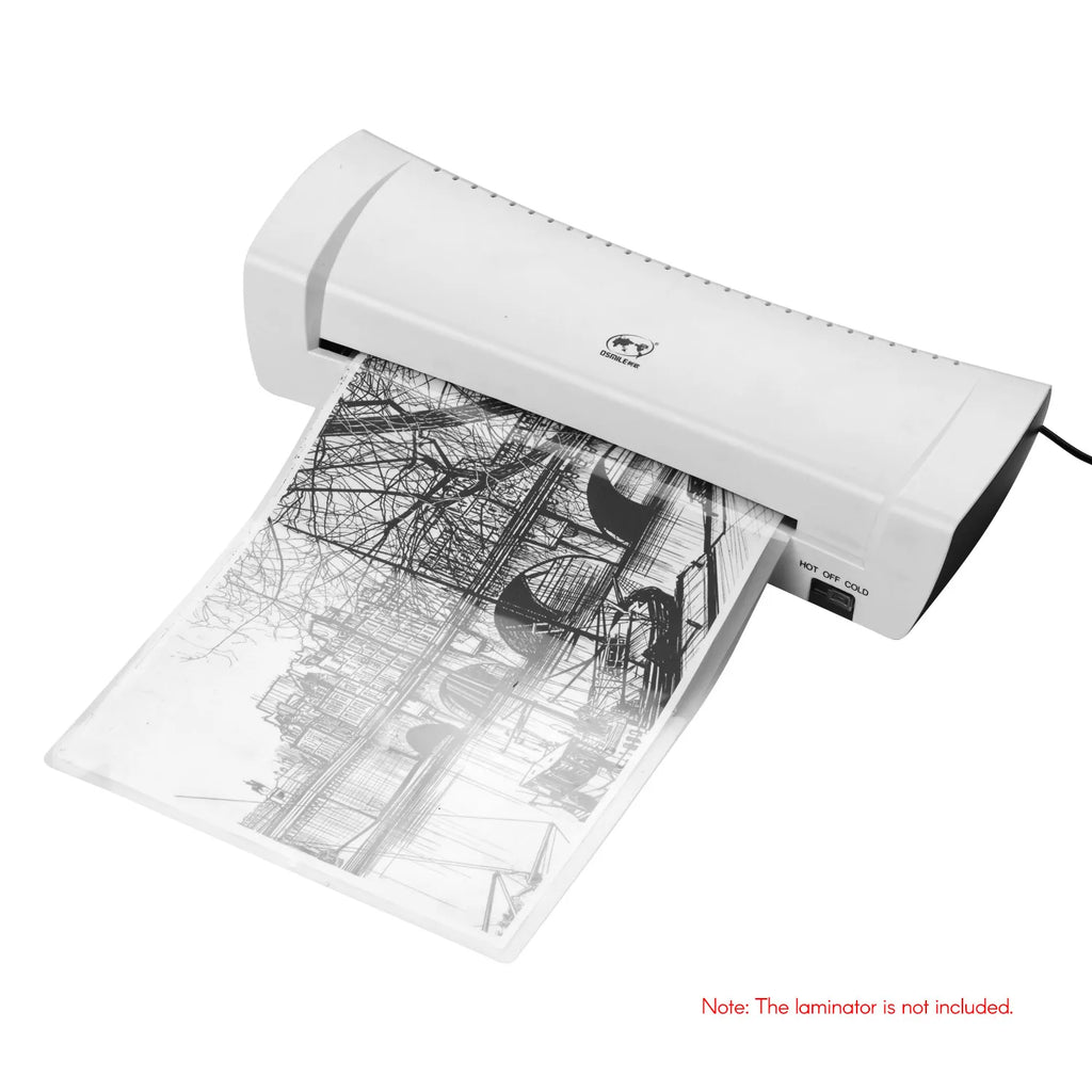 100-Pack 80 Mic Thermal Laminating Pouches – PET Clear Laminating Sheets | A4–6R Multi-Size Crystal Clear Film for All Laminator Machines