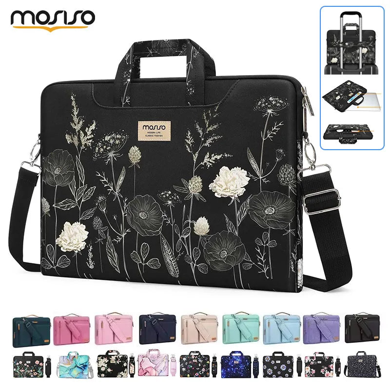 MOSISO Laptop Sleeve Bag – Briefcase & Shoulder Bag for MacBook Air, Pro & Laptops (13"–17.3")