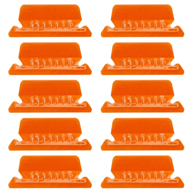 ClearTab 10-Pack Coloured Hanging Folder Tabs with Inserts – 2 Inch Plastic