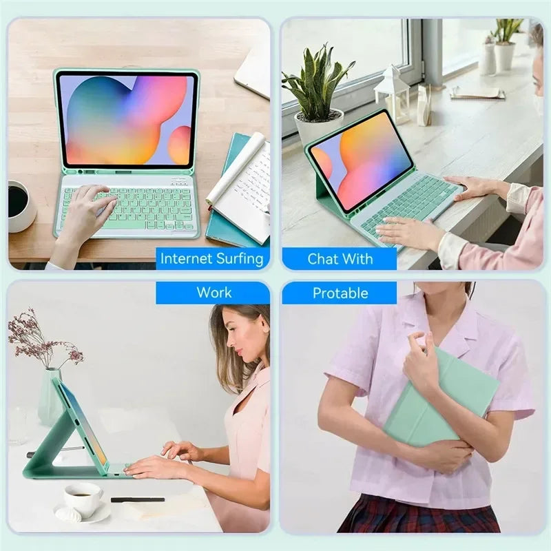 For IPad 10th Generation Case with Keyboard 10.9 Inch 2022 Covers Wireless Bluetooth Magnetic Leather for IPad 10 Case Funda