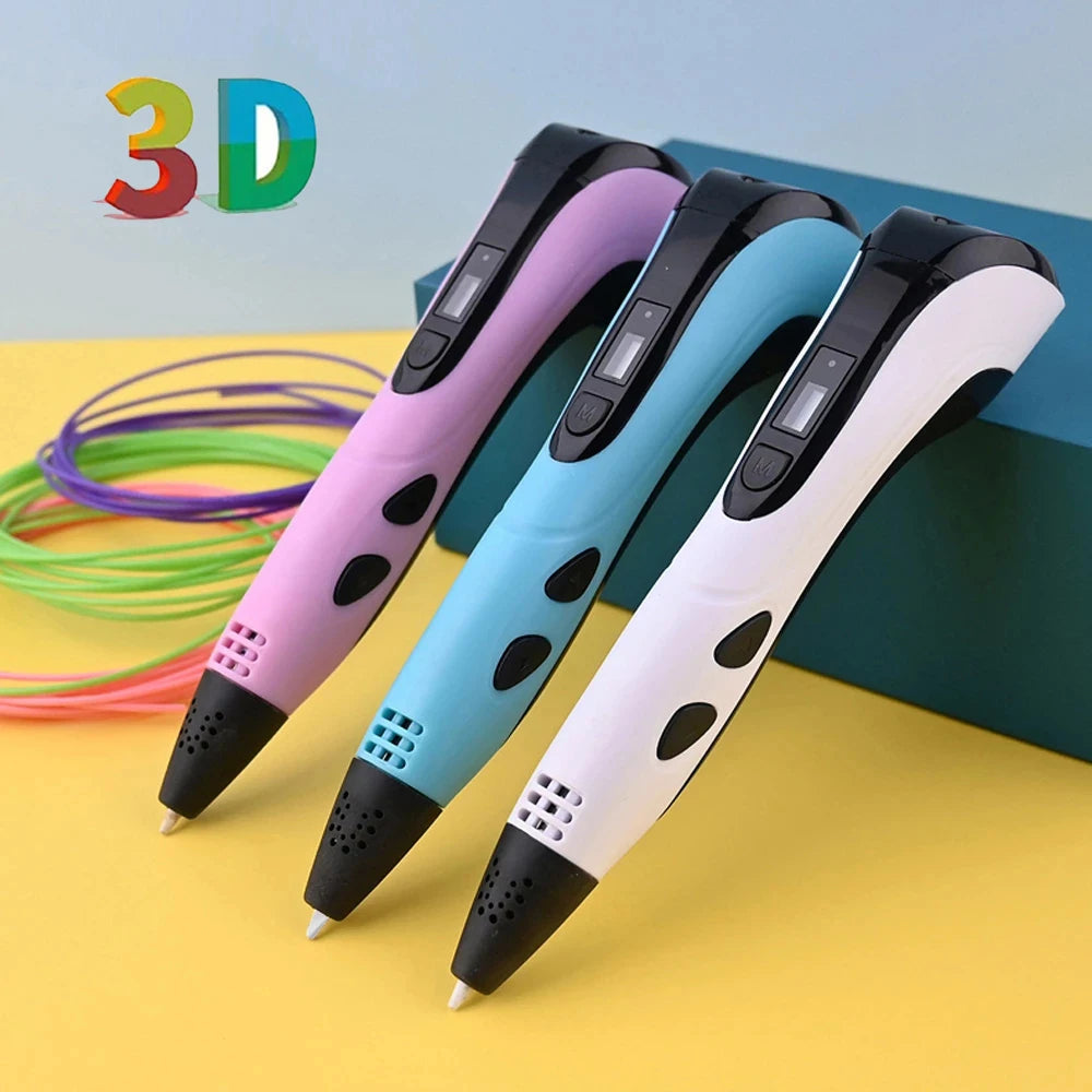 DoodlePen 3D Pen Set – LCD Display, PLA Filament, Kids Birthday & Christmas Gift