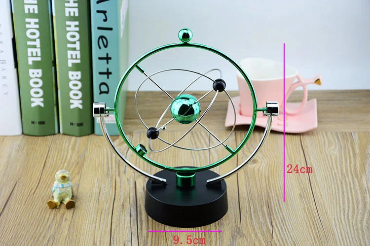 Colorful Galaxy Universe Celestial Swinger Magnetic Rotating Earth Perpetual Motion Device Electric Chaos Pendulum Science Decor