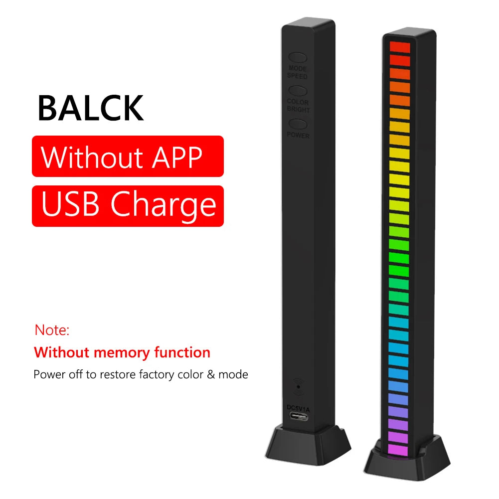 BeatSync RGB Sound Reactive LED Light – Voice Controlled Music Rhythm Lamp for Gaming, Desk & Home