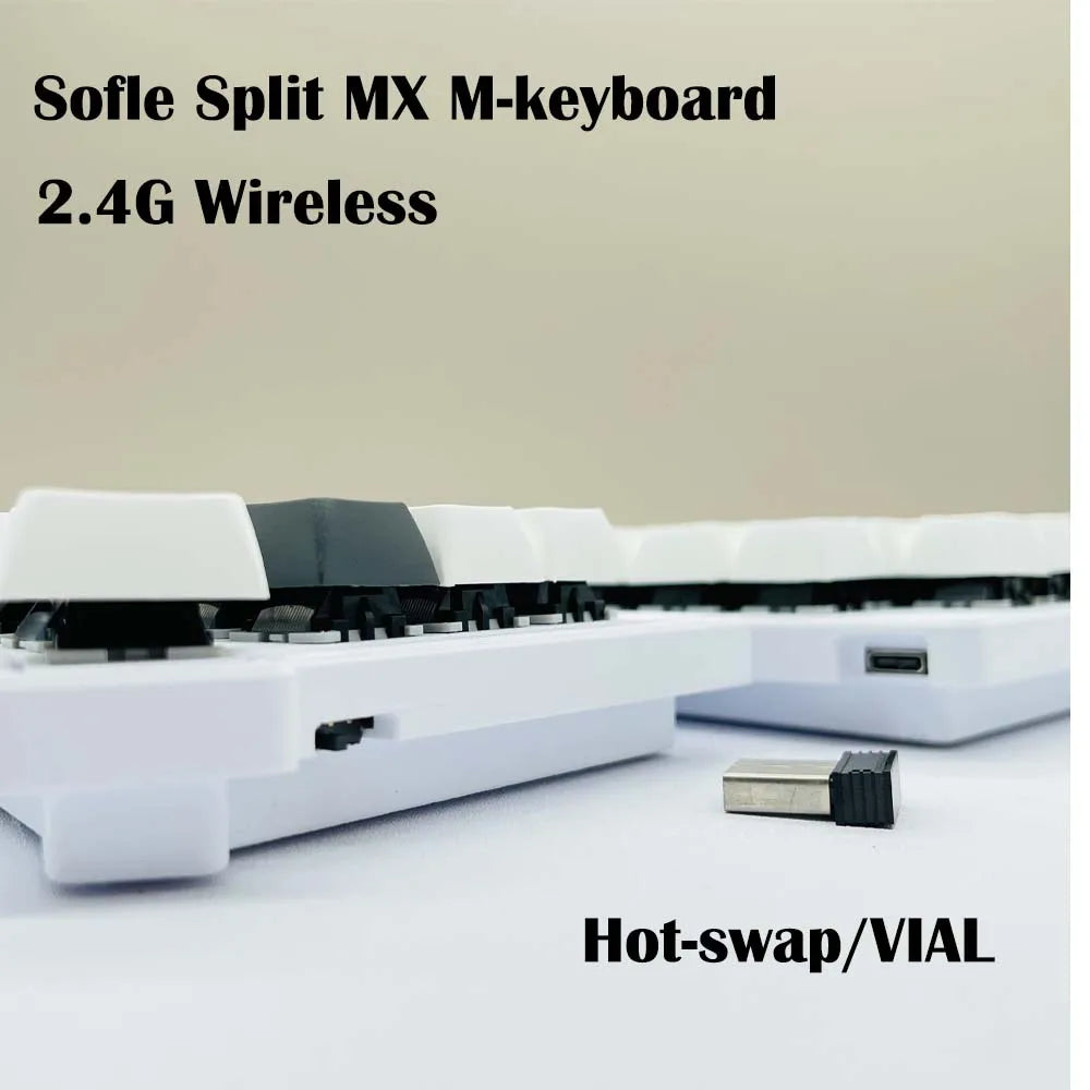 SofleFlex Pro – Hot-Swap Split Mechanical Keyboard | Wireless + VIAL Programmable