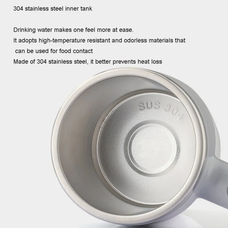 Self-Stirring Coffee Mug – Rechargeable Electric Mixing Cup (No Spoon Needed)